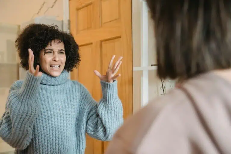 Multiethnic women having conflict at home, relationship issues, rude, impolite