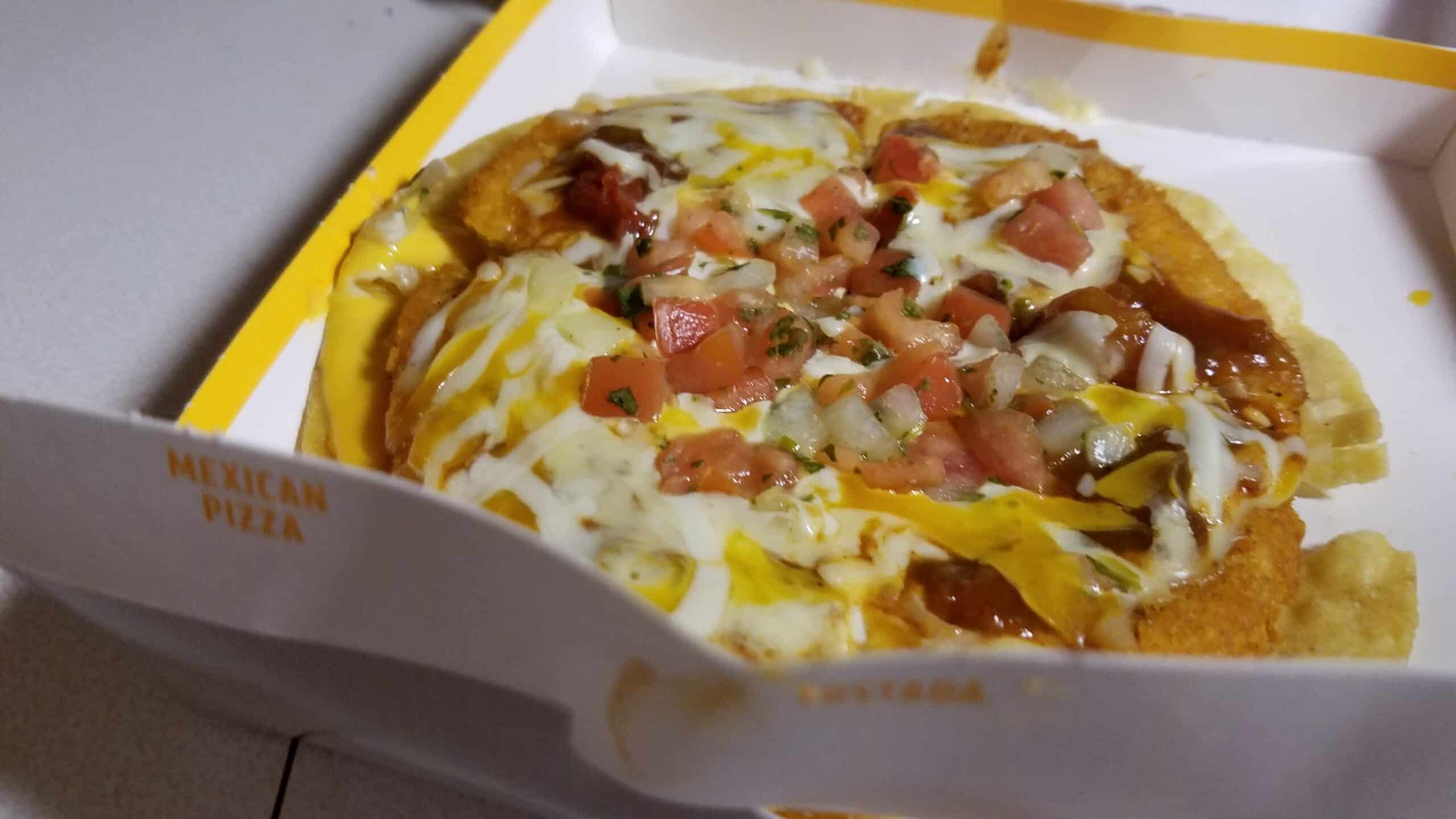 Taco Bell Mexican Crispy Chicken Pizza