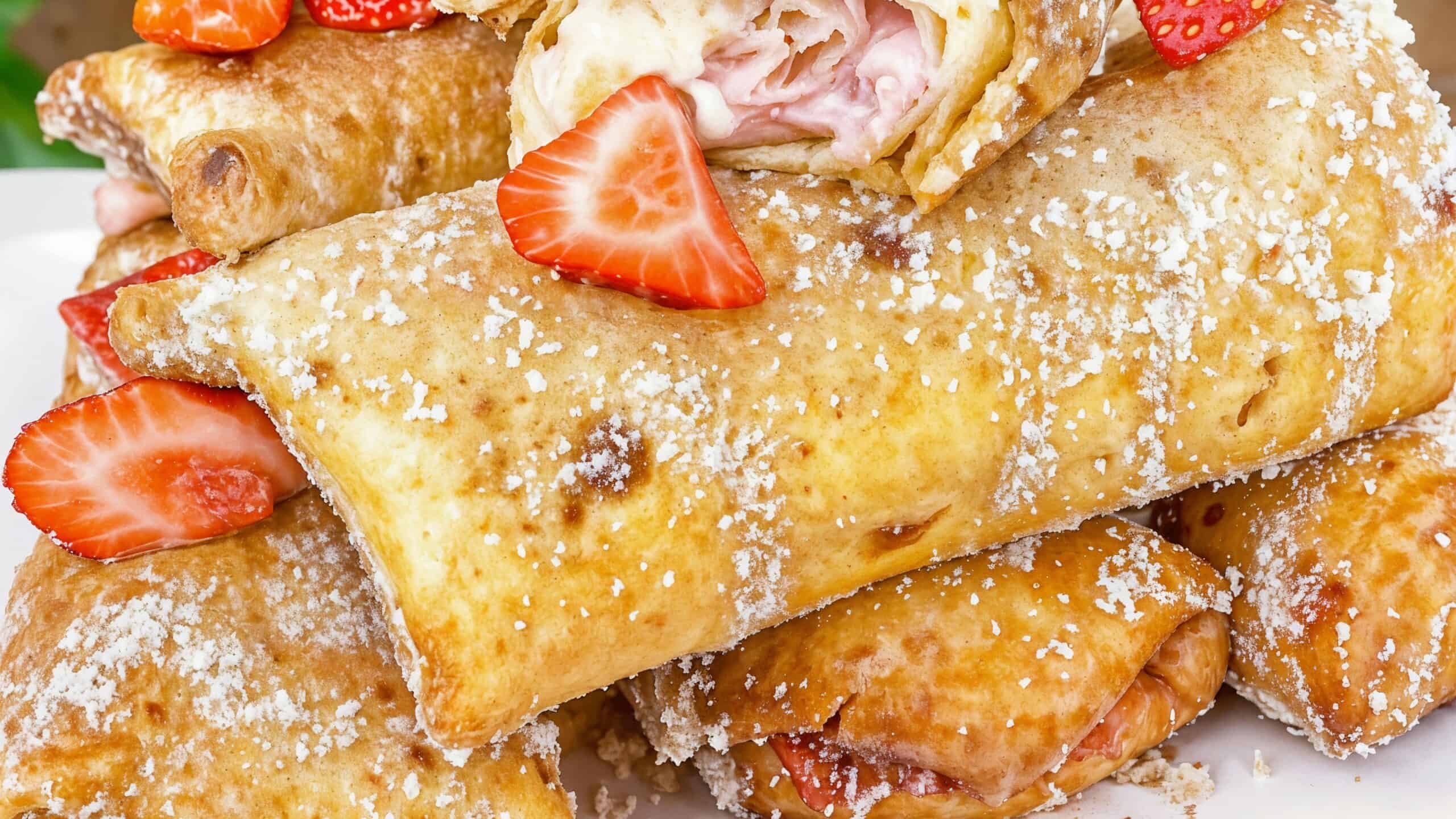 Strawberry chimichangas